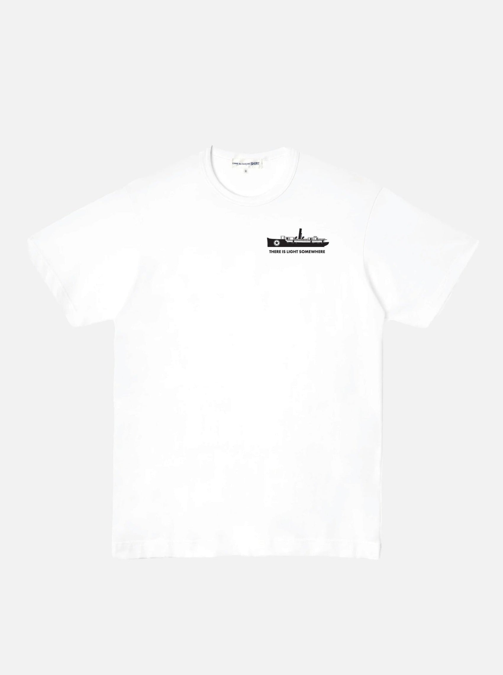 Comme des Garçons x B.A.S.E.C. - There is Light Somewhere White T-Shirt